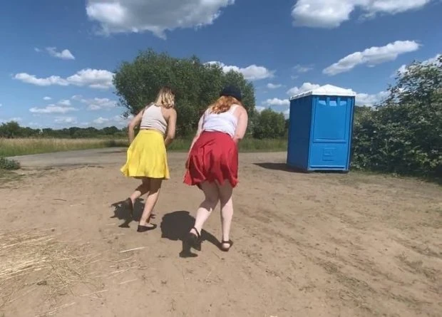 Toilet Is Closed?! Then We Just Piss Next To It! with Iva Sonnenschein HD [Asslicking, Pissing Girls] (2023 | Mp4)