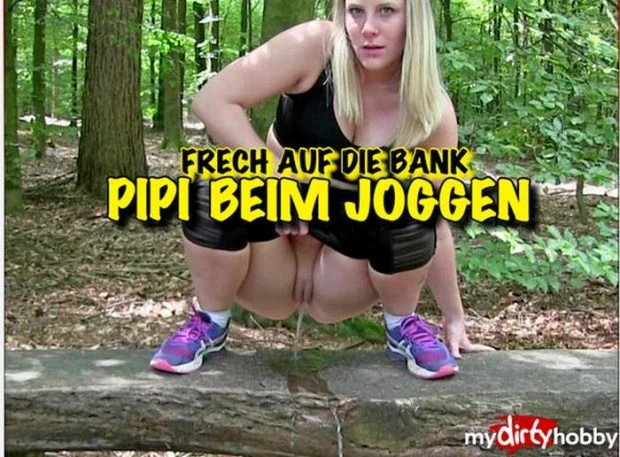 Pee While Jogging - Naughty Pissed On The Bench with Lara HD [Hardcore, Piss In Mouth] (2023 | Mp4)