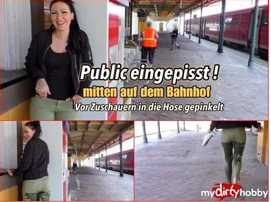 In The Middle Of The Station Eingepisst! with Mira - Grey HD [Pissing In Action, Squirting] (2023 | Mp4)