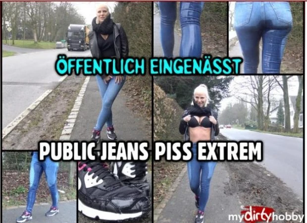 Public Jeans Piss Extreme with Lara HD [Shit And Piss, Piss Drinking] (2023 | Mp4)