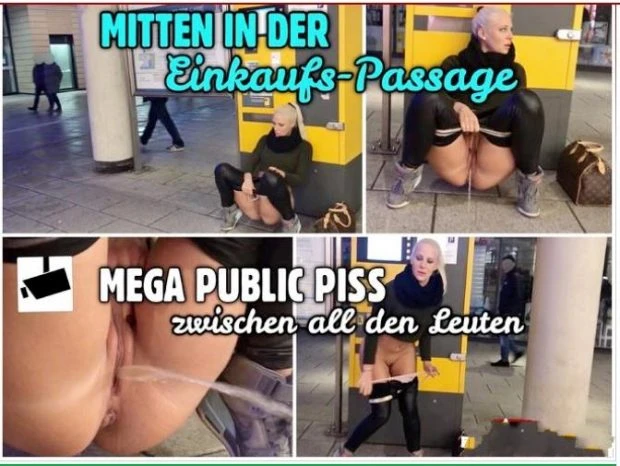 Mega Public Piss In The Middle Of The Shopping Arcade with Lara HD [Close Pink, Hard Urine] (2023 | Mp4)
