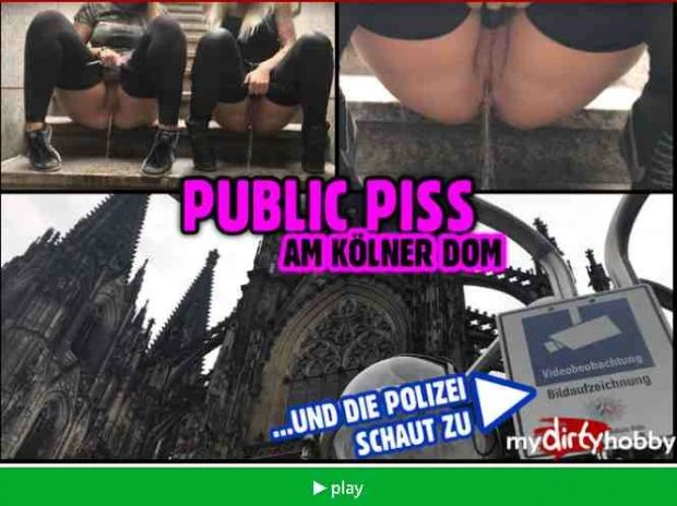 Public Piss At Cologne Cathedral with Lara HD [High Class, Shaved] (2023 | Mp4)