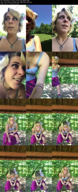Pees In A Park with Sashagibson HD [Wc Voyeur Include Poo, Solo] (2023 | Mp4)