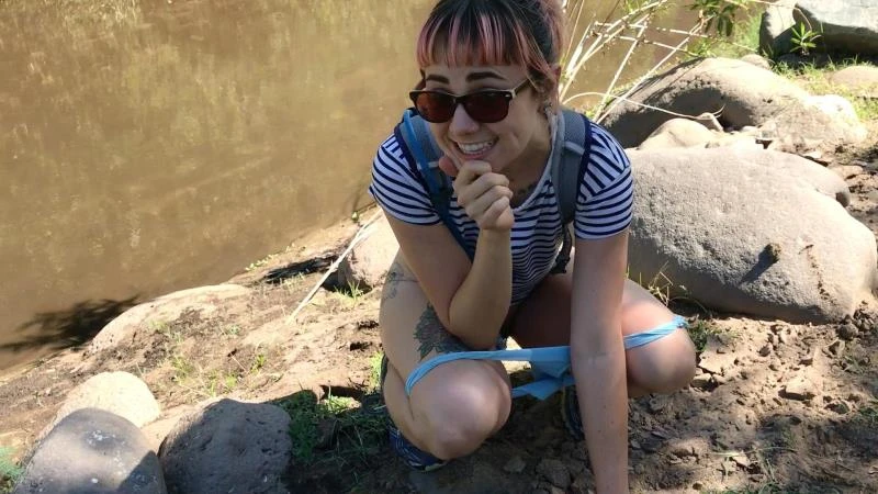 Cute Hikers Nervous Pee By Creek with Ohhaikitty HD [Enema, Public Pissing] (2023 | Mp4)