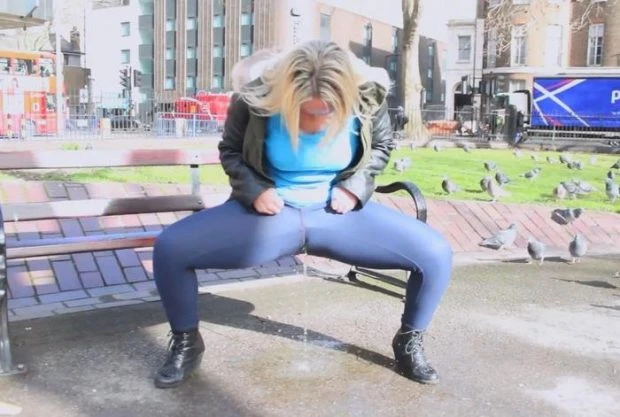 Blonde Slut Pisses On The Street In Front Of Strangers FullHD [Vomiting, Piss In Ass] (2023 | MPEG-4)