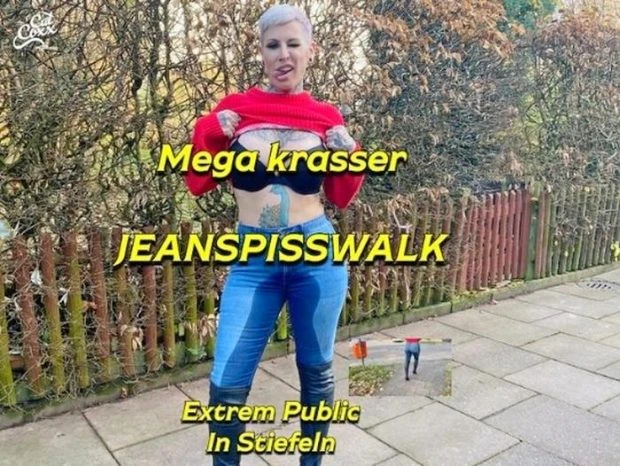 Krasser Public Jeans Pisswalk In Boots with Cat-Coxx FullHD [Enema, Public Pissing] (2023 | MPEG-4)